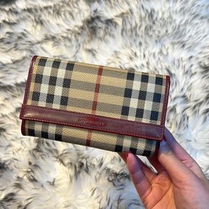 Burberry Check Logo Wallet